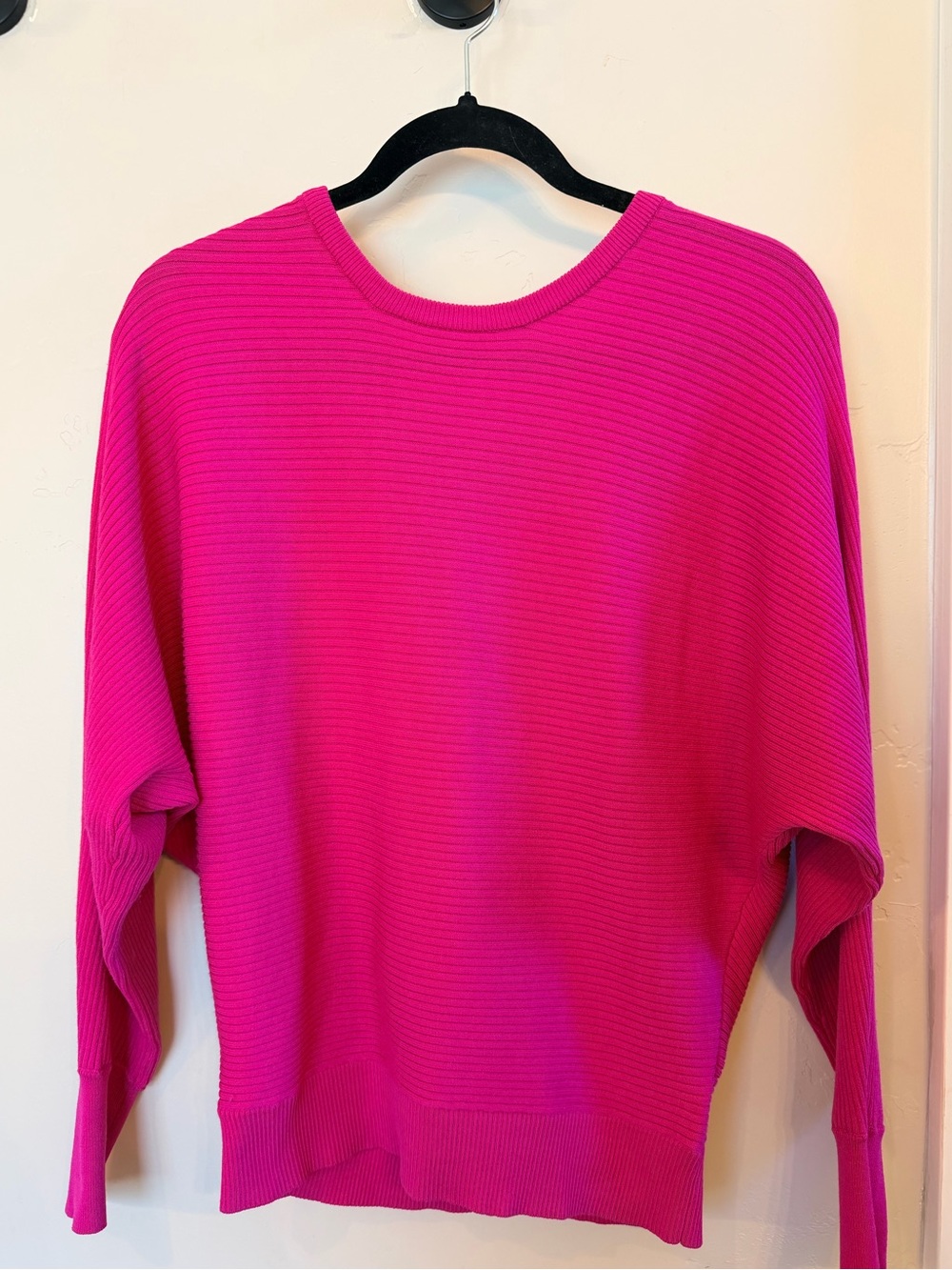Express Hot Pink Ribbed Sweater